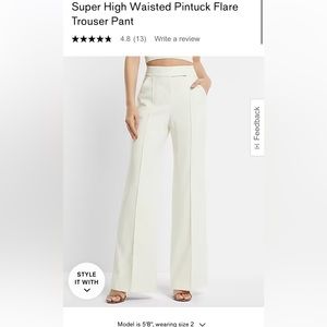 Super High waisted Pintuck Flare pant